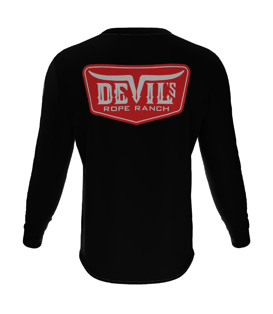 Badge Design Long Sleeve T-shirt Black