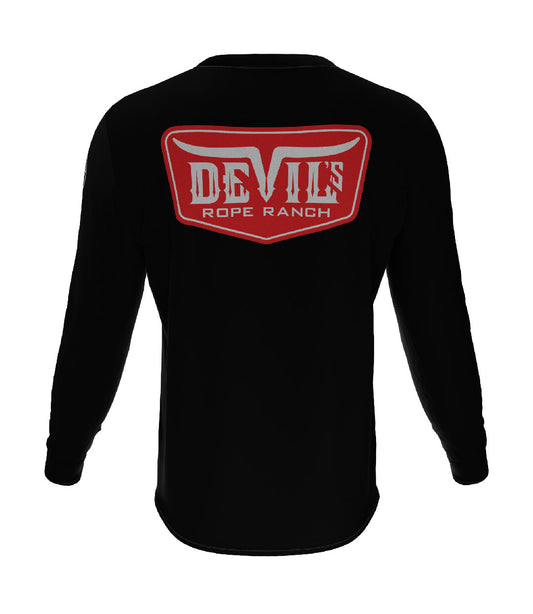 Badge Design Long Sleeve T-shirt Black