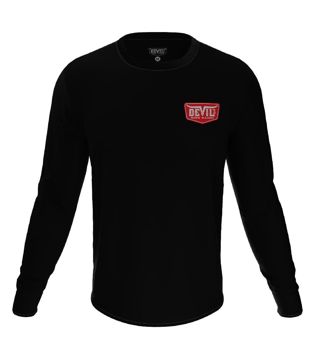 Badge Design Long Sleeve T-shirt Black