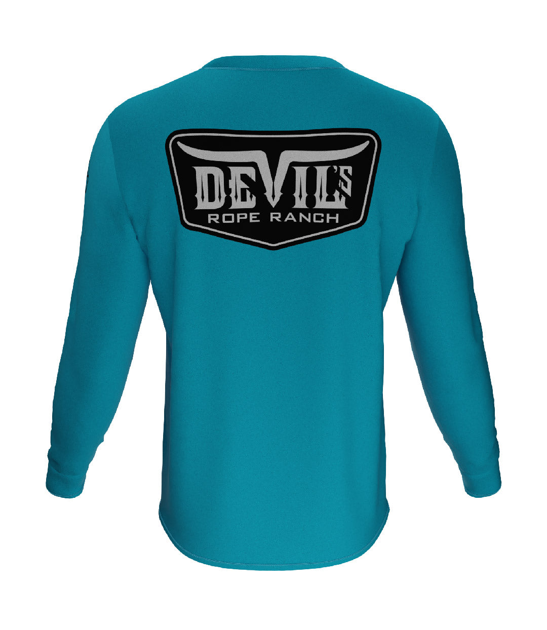 Badge Design Long Sleeve T-shirt California Blue