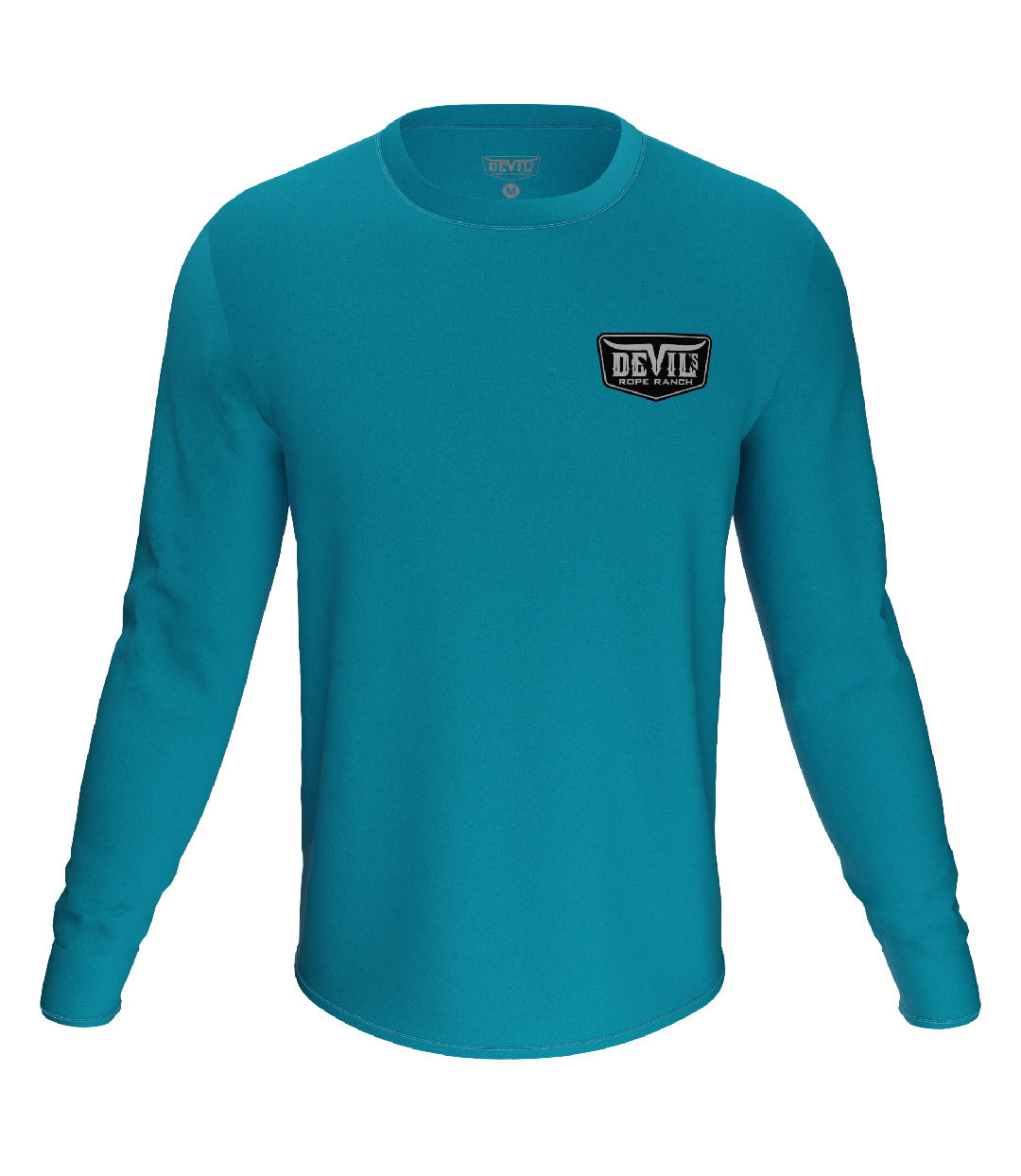 Badge Design Long Sleeve T-shirt California Blue