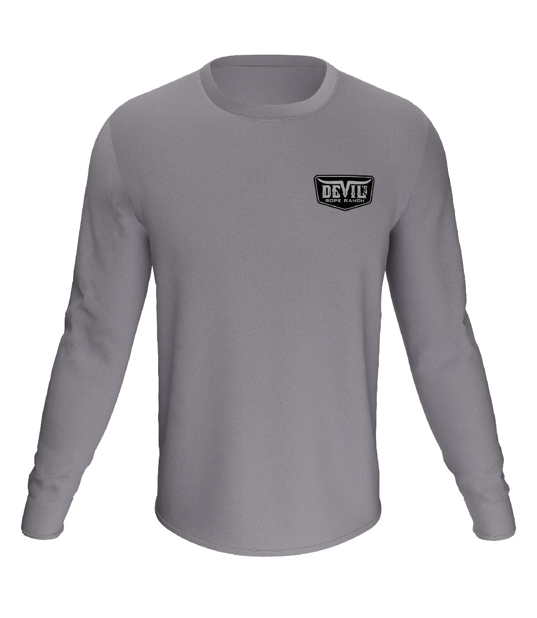 Badge Design Long Sleeve T-shirt Athletic Heather