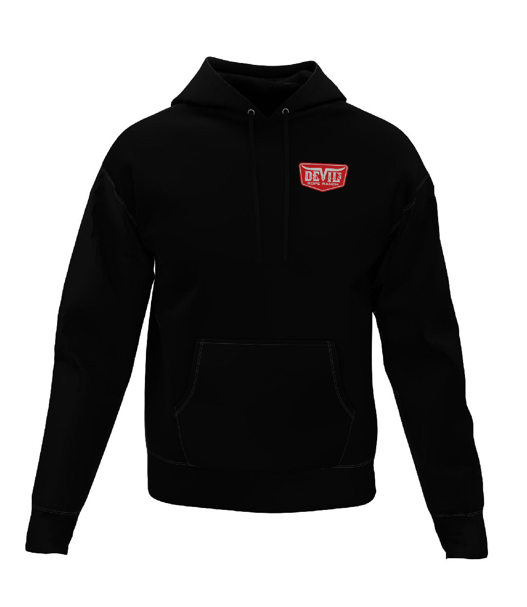 Badge Design Hoodie Black