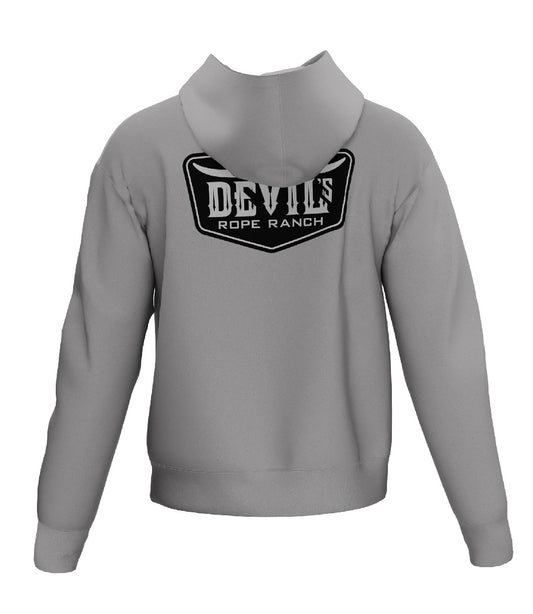 Badge Design Hoodie Grey Heather