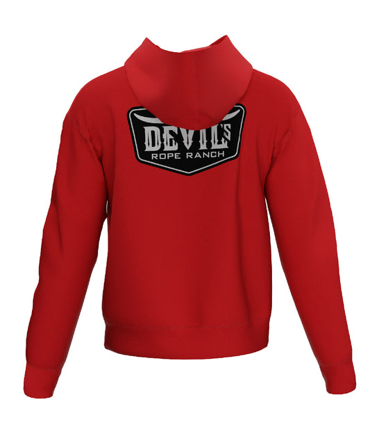 Badge Design Hoodie Red