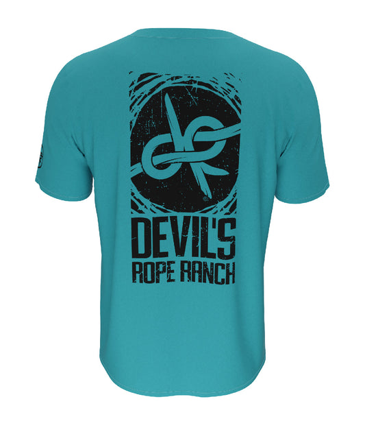 Barbed Wire Design T-Shirt Bondi Blue