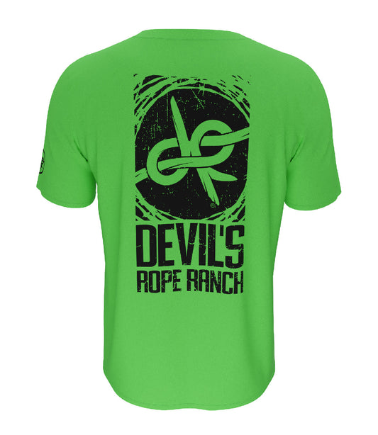 Barbed Wire Design T-Shirt Neon Green