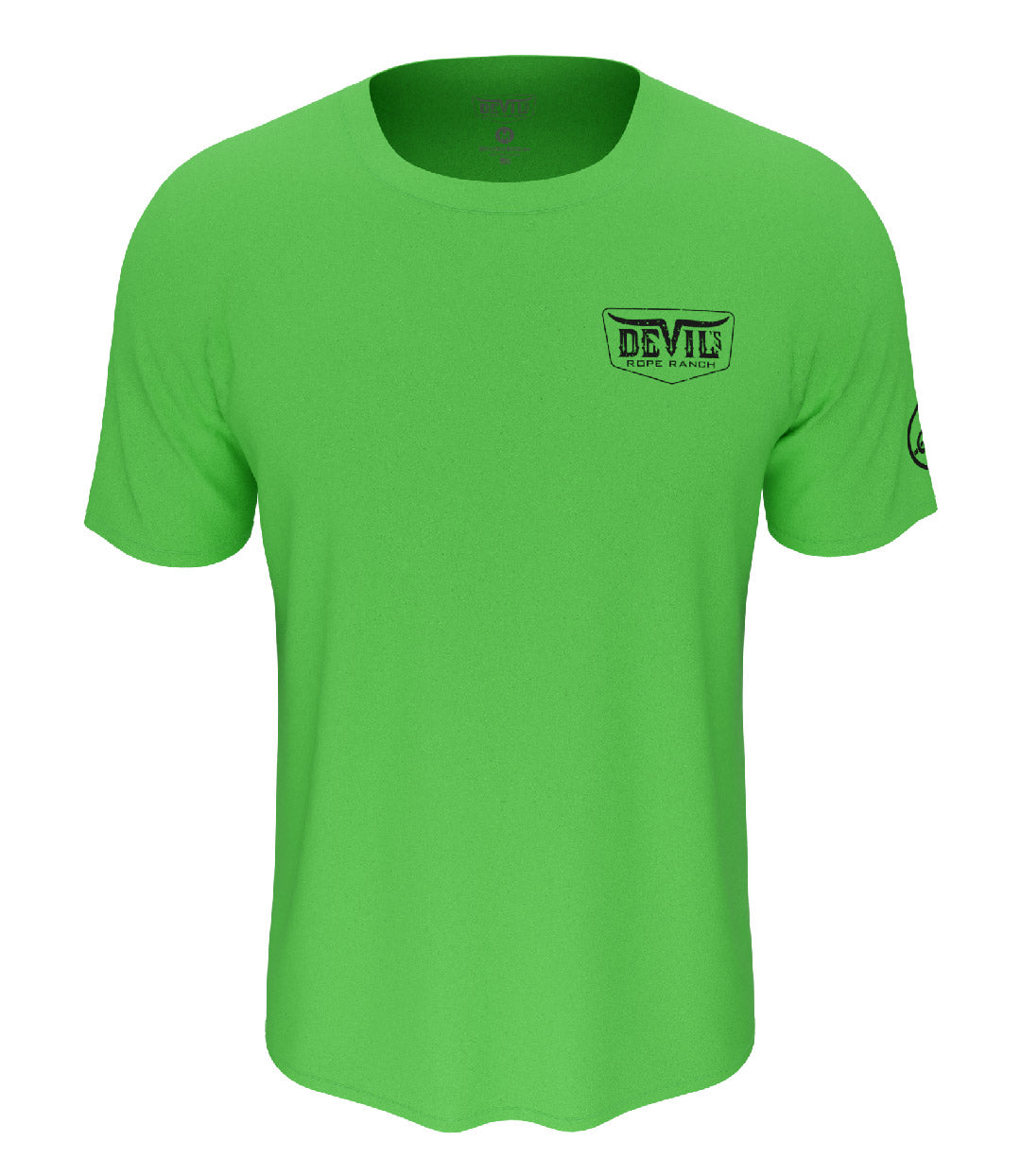 Barbed Wire Design T-Shirt Neon Green