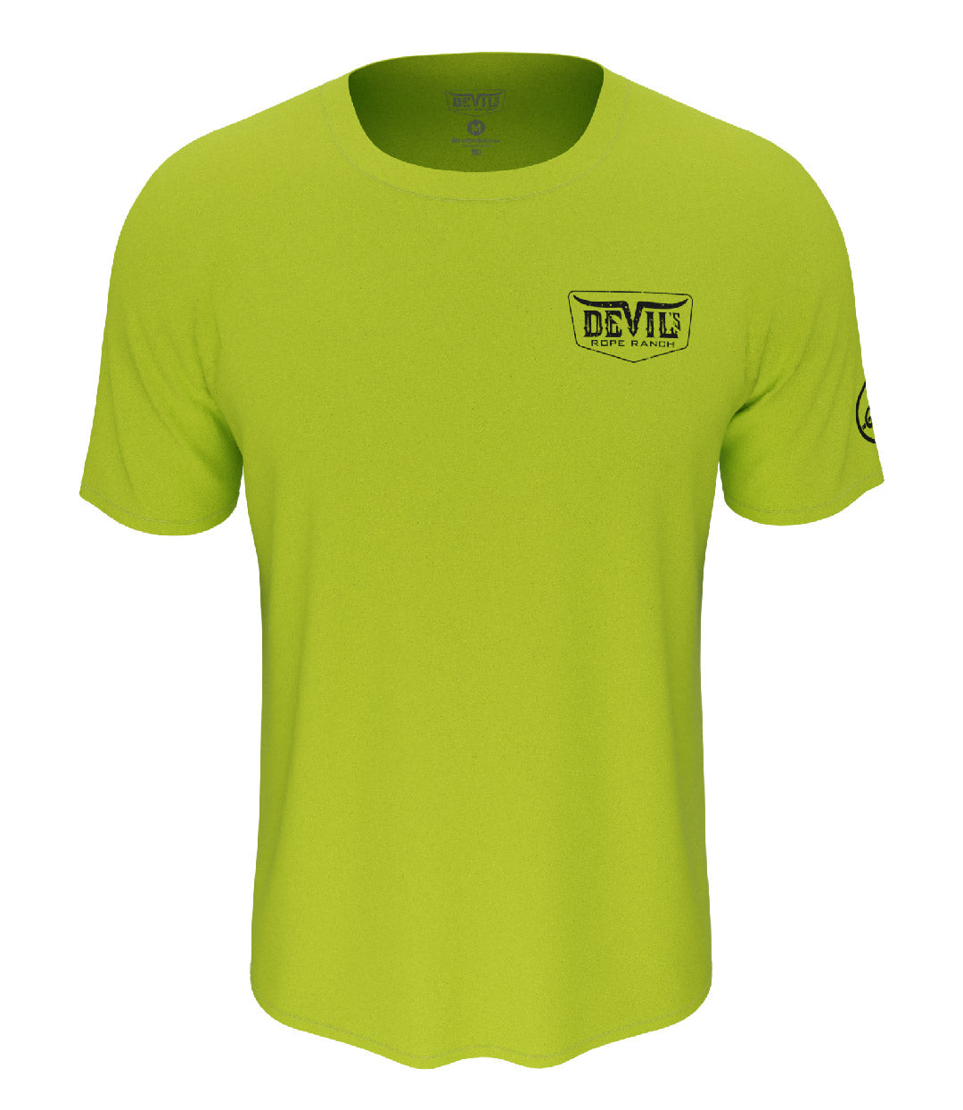 Barbed Wire Design T-Shirt Neon Yellow