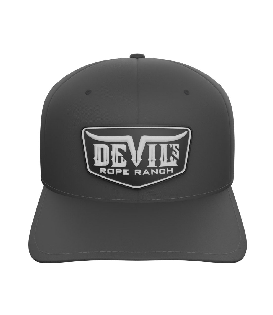 PVC Badge Design Baseball Hat Dark Grey