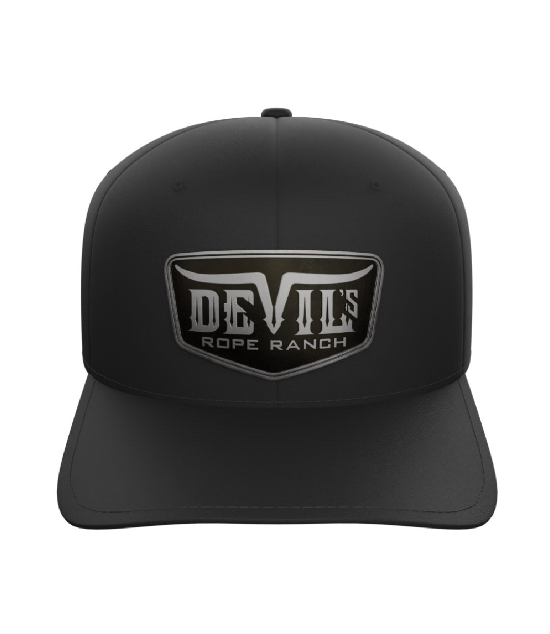 Metal Badge Design Baseball Hat Black