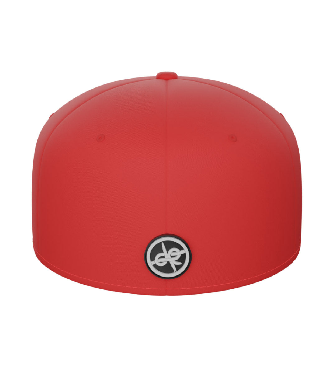 Metal Badge Design Baseball Hat Red