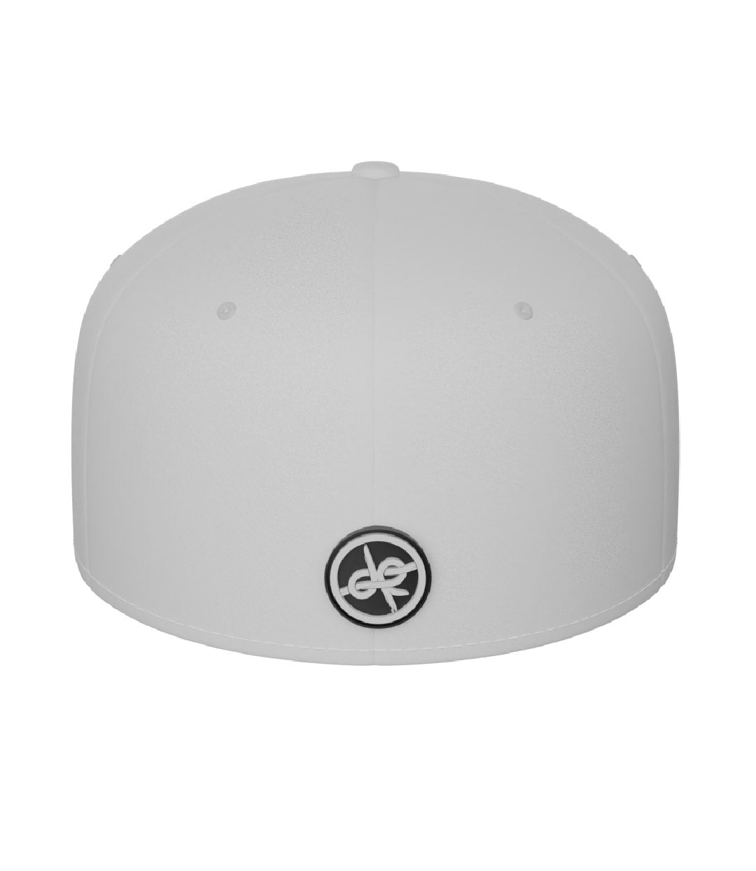 Metal Badge Design Baseball Hat White