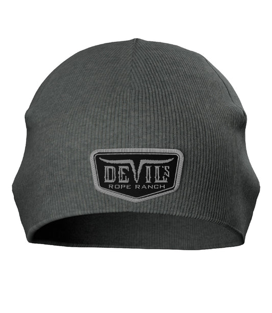 Beanie Embroidery Badge Heather Grey