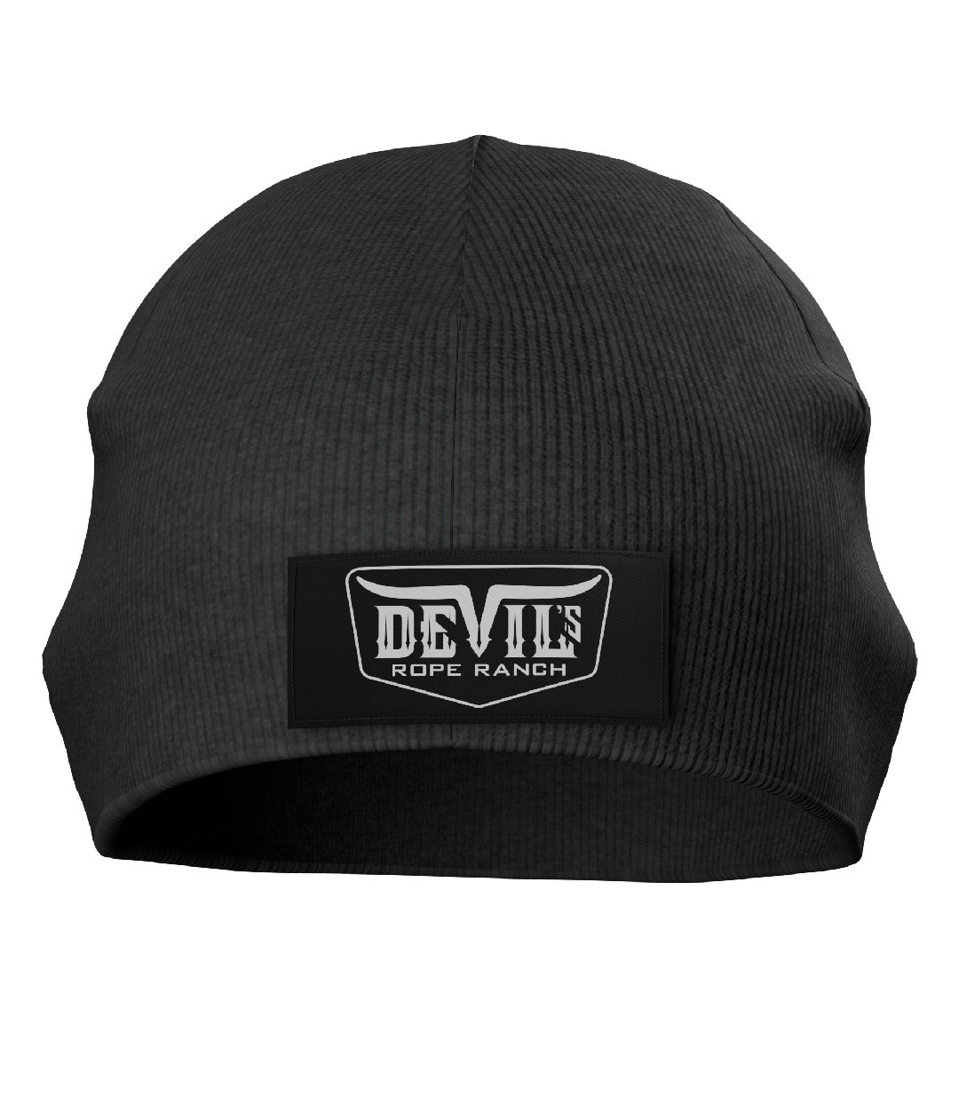 Beanie Patch Badge Design Dark Heather Grey