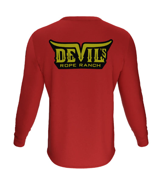 Canyon Design Long Sleeve T-shirt Red