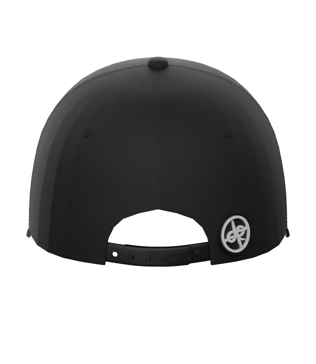 PVC Badge Design Adjustable Cap Black