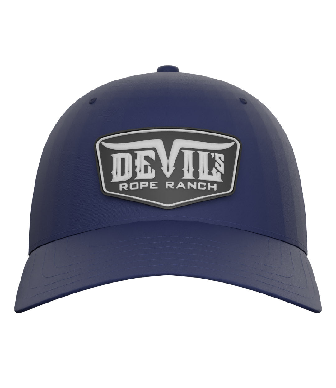 PVC Badge Design Adjustable Cap Navy