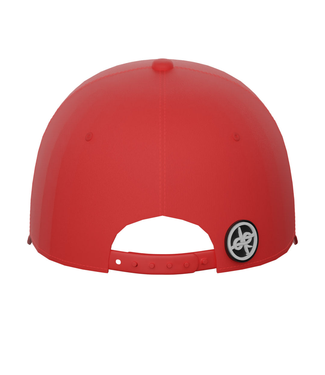 Metal Badge Design Adjustable Cap Red