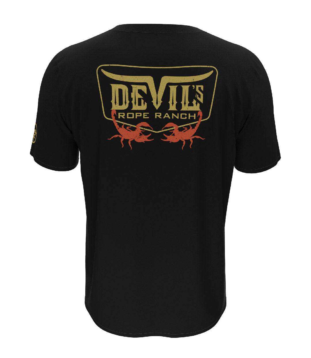 Distress Scorpion Design T-shirt Black