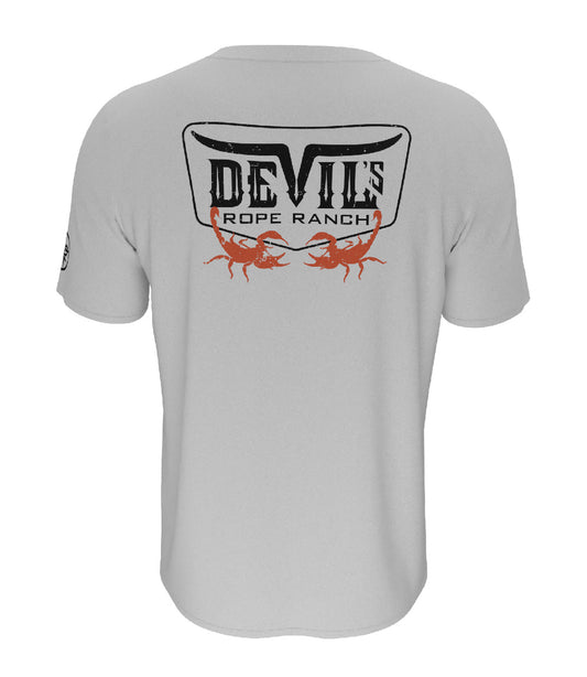 Distress Scorpion Design T-shirt White