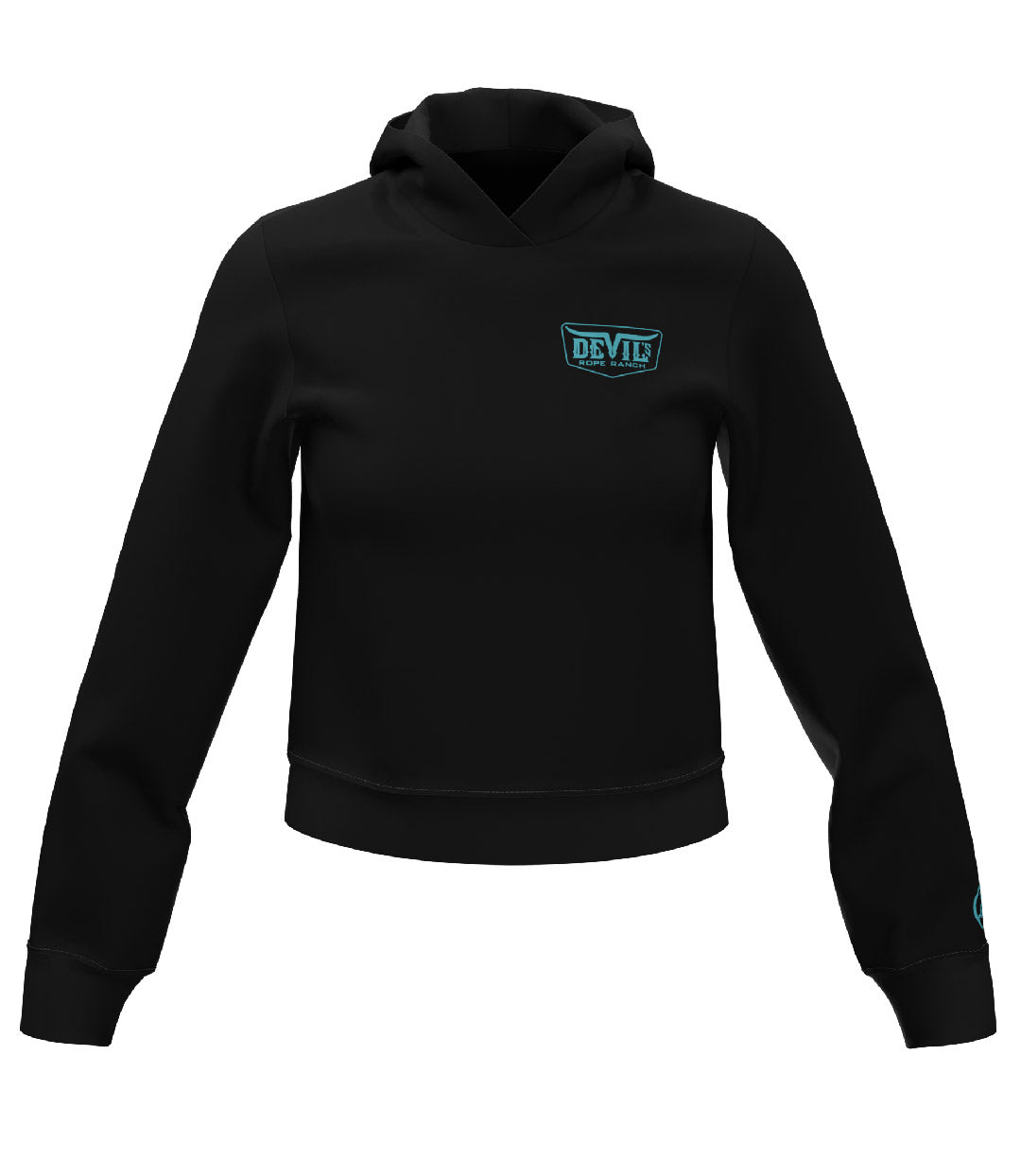 Heart Design Hoodie Black/Blue