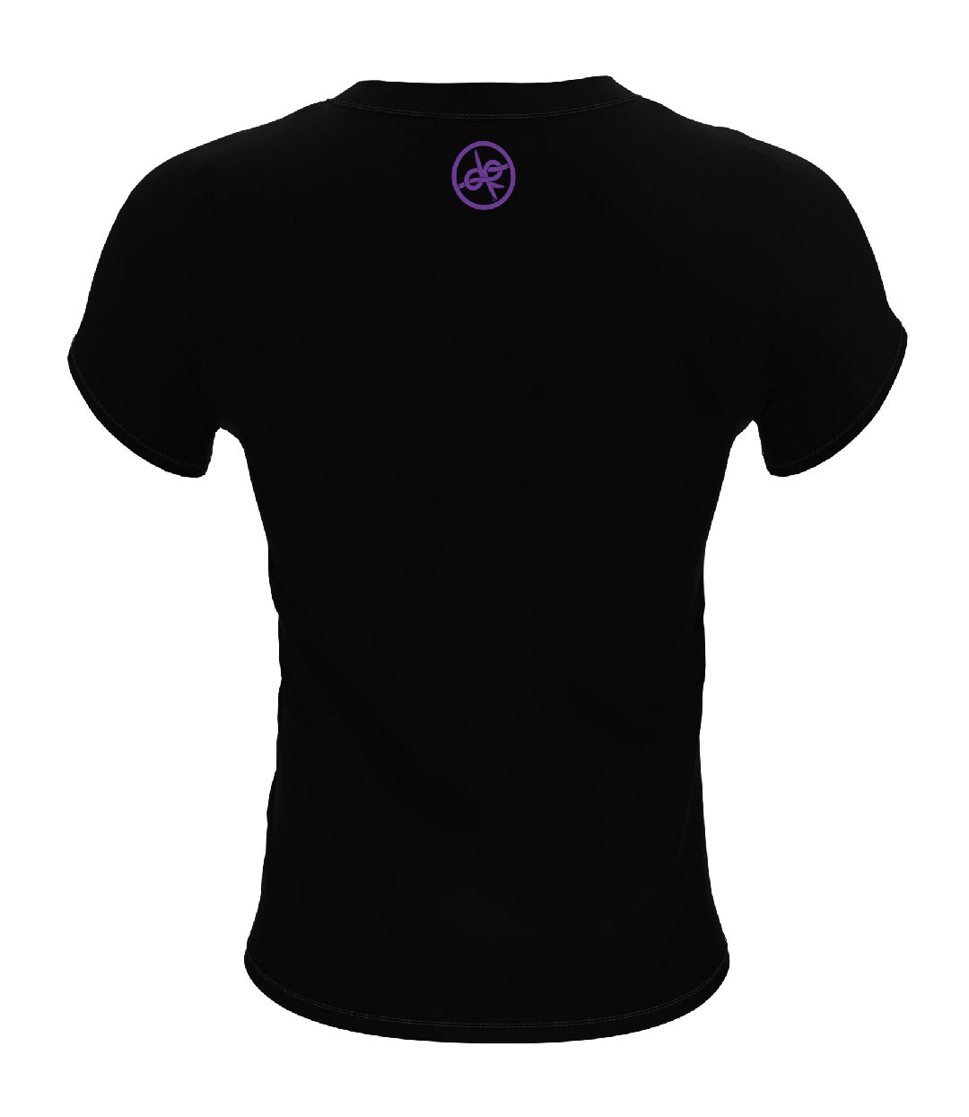 Heart Design T-shirt Black/Lavender