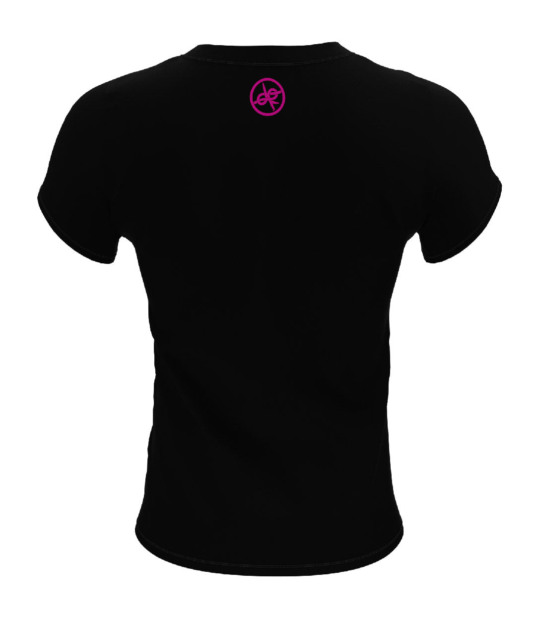 Heart Design T-shirt Black/Neon Pink