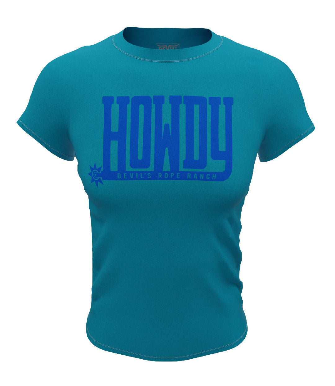 Howdy DRR Design T-shirt Turquoise