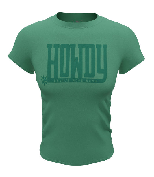 Howdy DRR Design T-shirt Apple Green