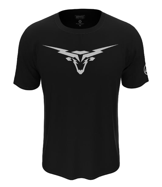 LongHorn Bolt Design T-shirt Black/White