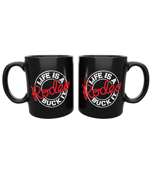 Rodeo Design Coffee Mug Black/Red/White