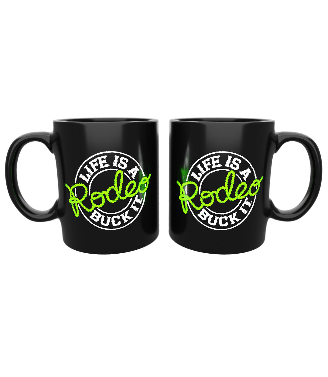 Rodeo Design Coffee Mug Black/Yellow/White