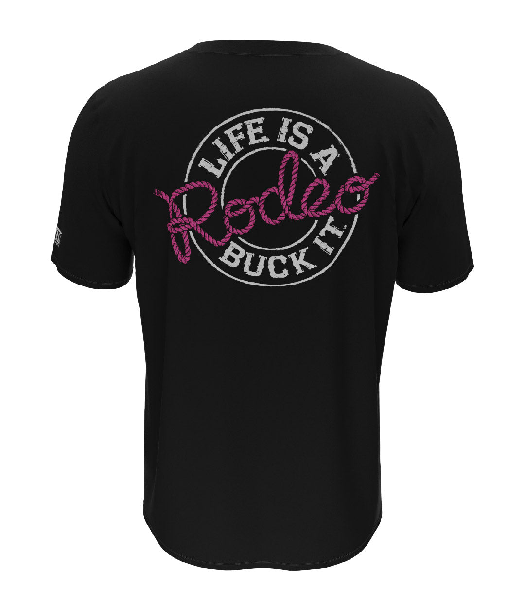 Rodeo Design T-Shirt Pink/White