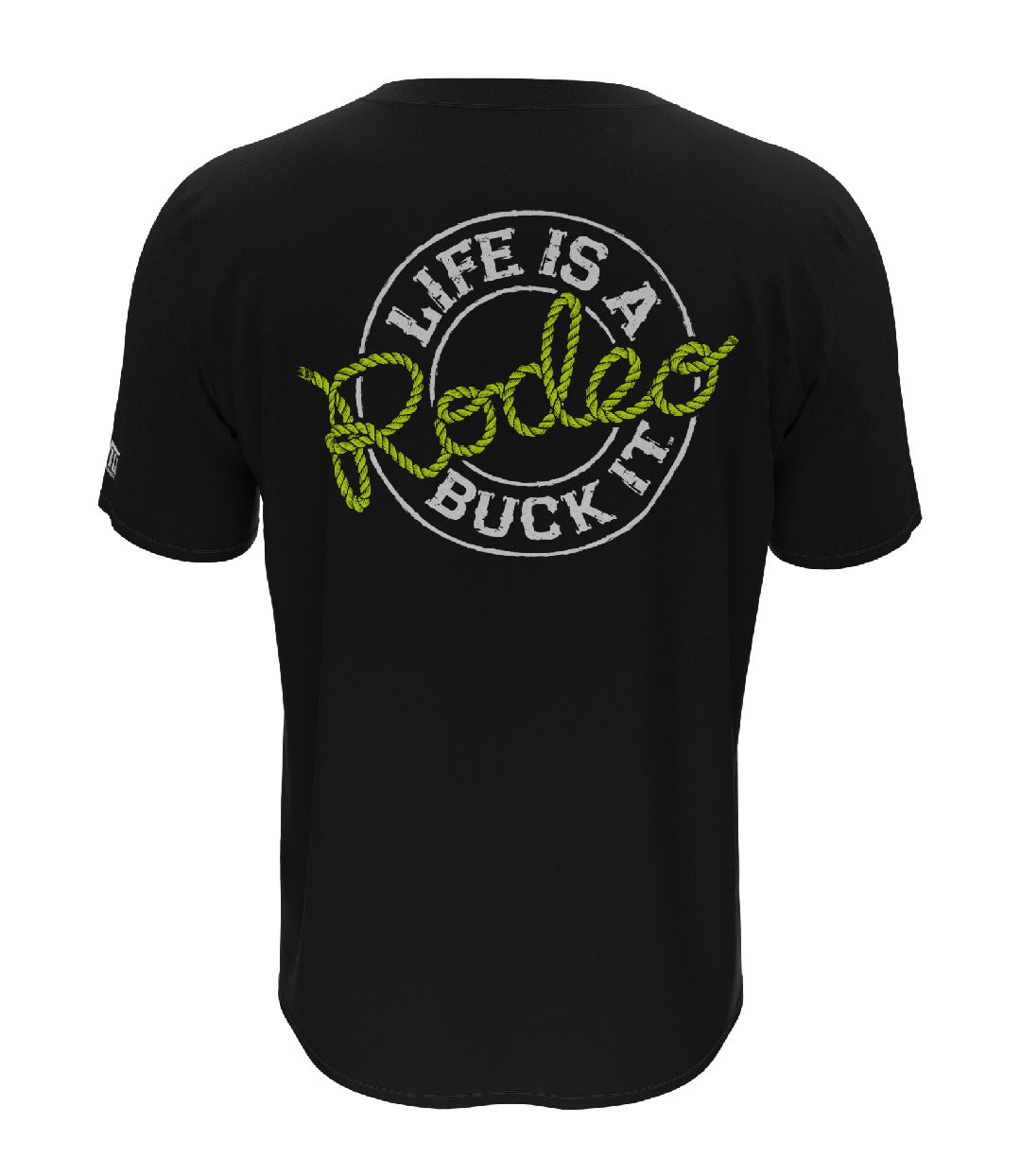 Rodeo Design T-Shirt Yellow/White