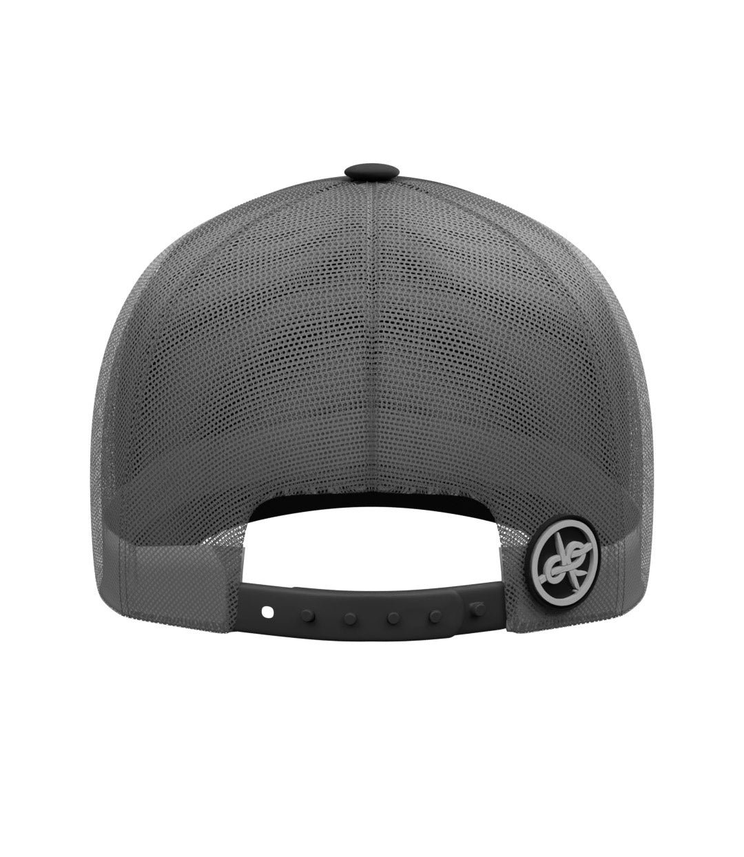 PVC Badge Design Trucker Cap Black/Charcoal