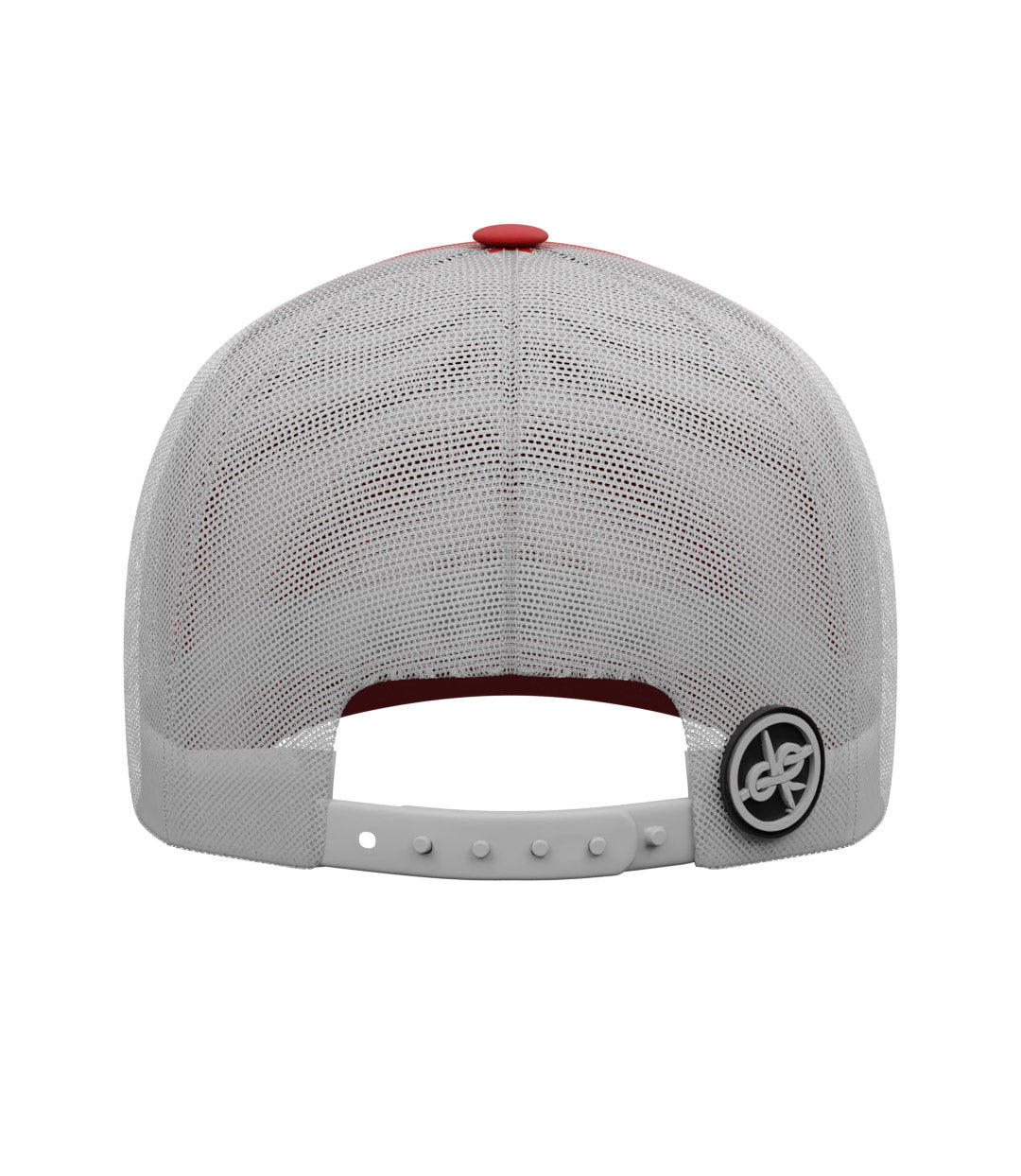 PVC Badge Design Trucker Cap Red/White