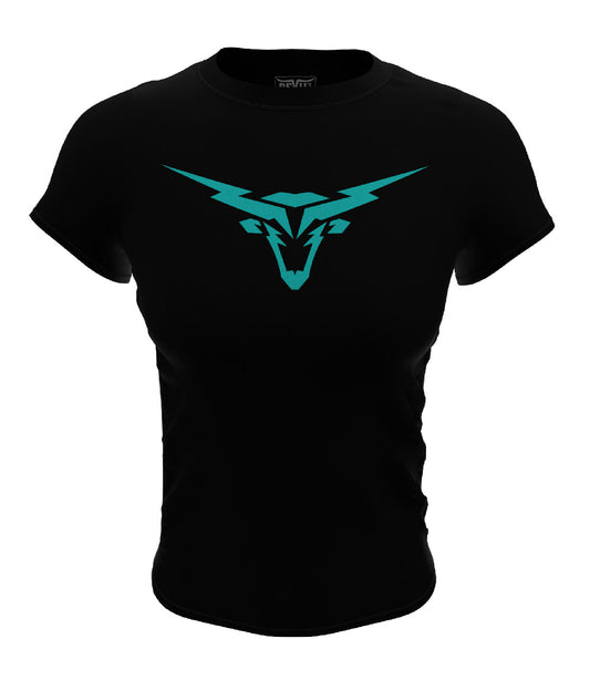 LongHorn Bolt Design T-shirt Black/Blue